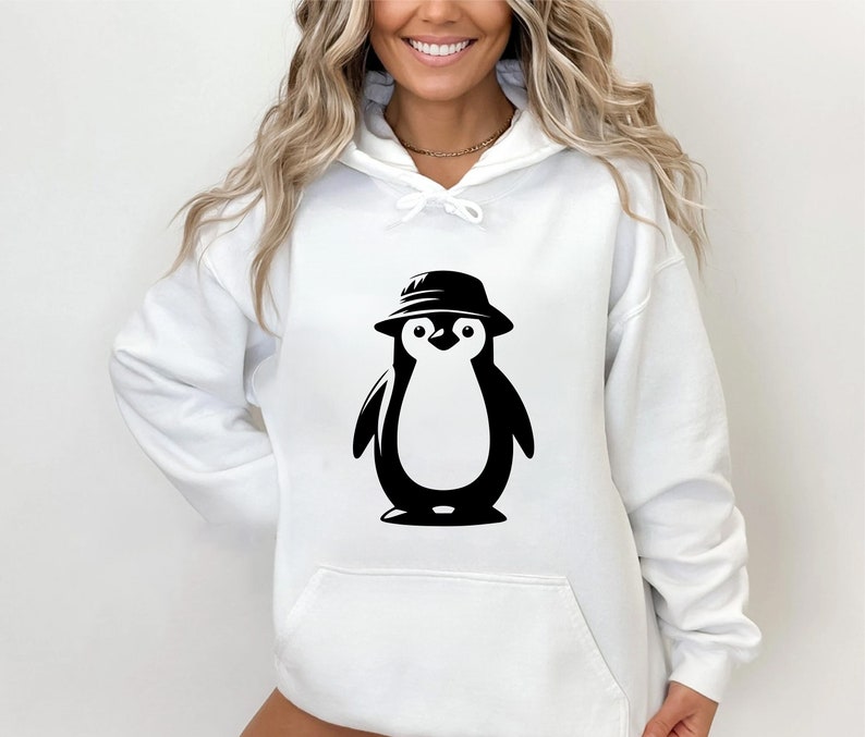 Penguin Svg Bundle, Cute Penguin Png, Penguin Silhouette Clipart, Cool Penguin Svg, Penguin Png, Penguin Svg Black and White, Commercial Use image 7