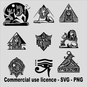 Egyptian Svg Bundle, Egypt Png Bundle, Egyptian Symbols Sings Svg ...