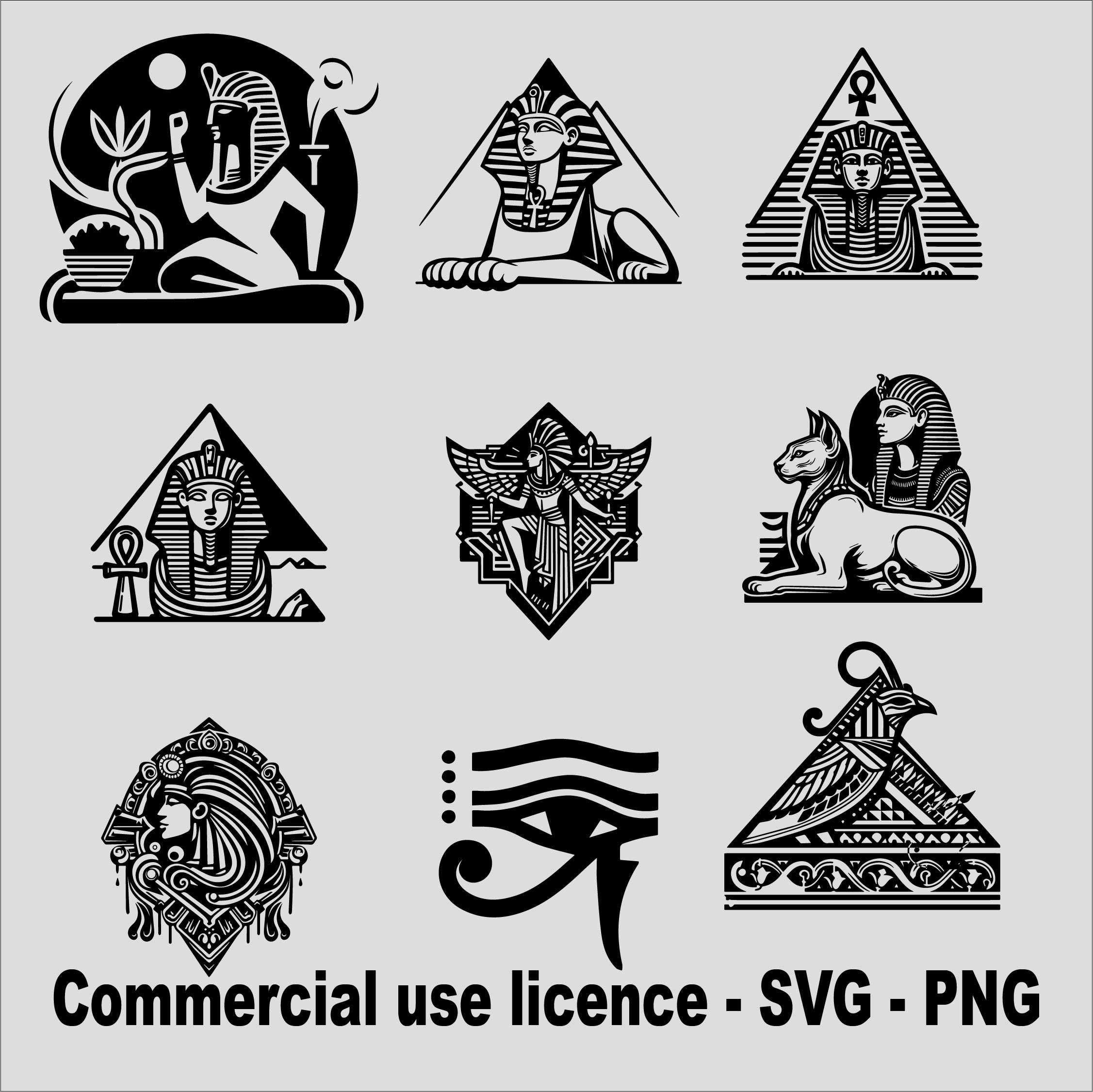 Egyptian Svg Bundle, Egypt Png Bundle, Egyptian Symbols Sings Svg ...