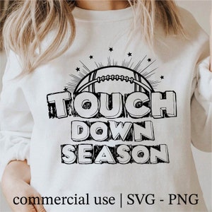 Touchdown Saison SVG, Fußball SVG, Fußball Png, Fußball Clipart, Fußball Mama geschnitten, Cooler Fußball Aufkleber schwarz weiß, kommerzielle Nutzung
