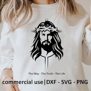 Jesus Svg, Christian Svg, Jesus Svg, Png, Dxf, Religion Svg, Catholic Svg, Cross Png, Prayer Png, Jesus Clipart, Commercial Use License
