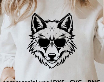 Cool Wolf Head Svg, Layered Wolf Svg, Wolf Svg Black And White Cricut, Svg Cut File, Wolf Svg Black And White Prints, Commercial Use License