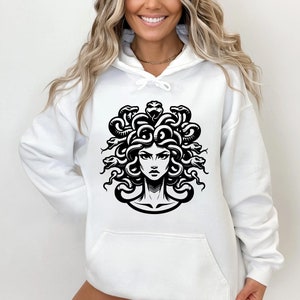 15 Pcs Medusa Svg Bundle, Medusa Png for Shirt Design, Cool Medusa Tattoo Design, Cricut Medusa Svg Black and White Print, Commercial Use image 6
