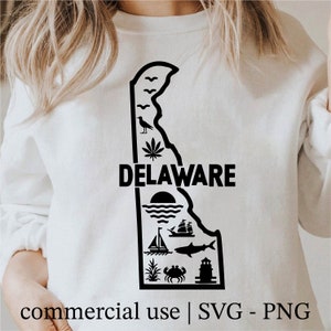 Delaware Svg, State Svg, Delaware Outline, Delaware Shirt Design, Delaware Png, Delaware Svg Black and White, Commercial Use