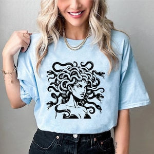 15 Pcs Medusa Svg Bundle, Medusa Png for Shirt Design, Cool Medusa Tattoo Design, Cricut Medusa Svg Black and White Print, Commercial Use image 5