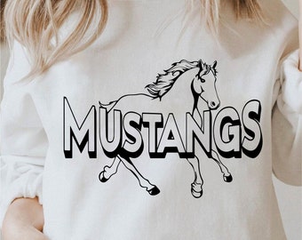 Mustangs Svg, Mustang Face Svg, Mustang Png, Mustangs Clipart, Silhouette Mustang Svg, Cricut Mustang Svg, Commercial Use