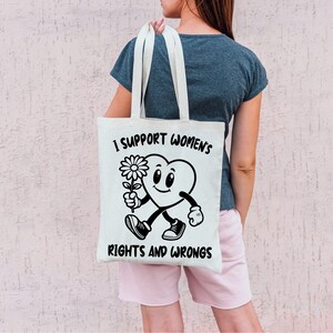 I Support Women's Rights and Wrongs Svg, Women's Rights Svg, Funny Heart Design Png, Feminism Svg, Funny Women Png, Commercial Use image 6