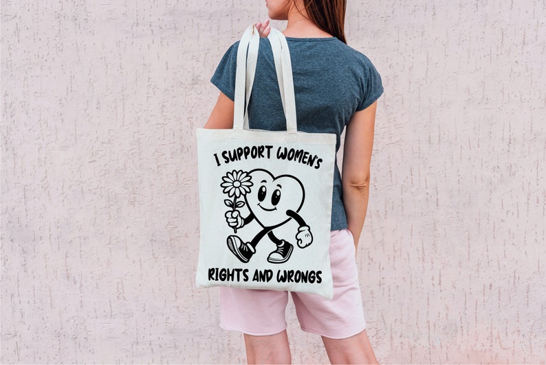 I Support Women's Rights and Wrongs Svg, Women's Rights Svg, Funny Heart Design Png, Feminism Svg, Funny Women Png, Commercial Use image 6