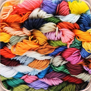 Multicolor Embroidery Thread Floss Skein For Embroidery Sewing Crafts Stitching Cross Stich Crochet DIY Projects 50/100/150/200/250 Pcs image 9