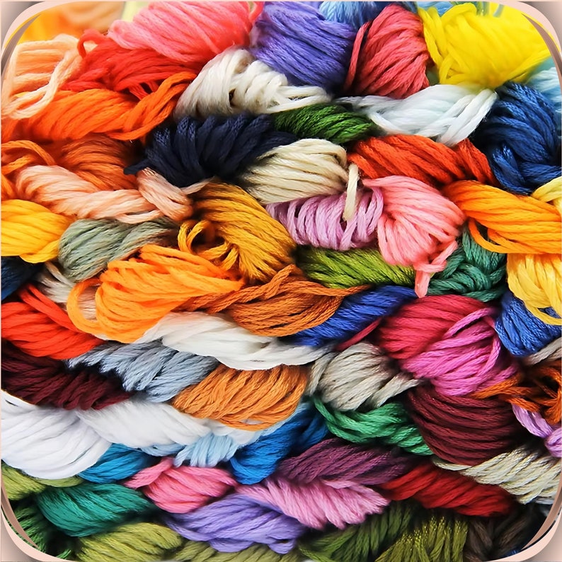 Multicolor Embroidery Thread Floss Skein For Embroidery Sewing Crafts Stitching Cross Stich Crochet DIY Projects 50/100/150/200/250 Pcs image 9