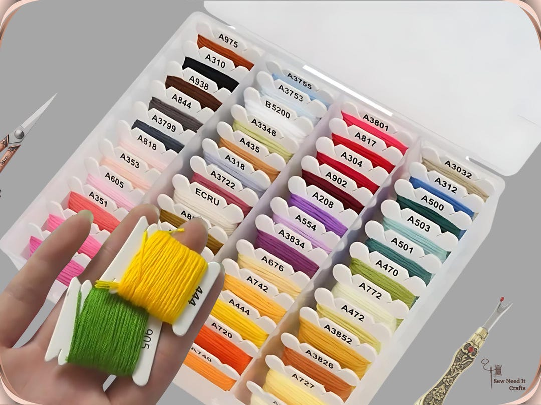 Embroidery Floss Bobbin Organizer Kit, Embroidery Thread Organizer ...