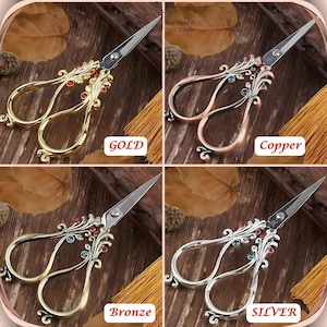 Elegant Metal Engraved Phoenix Tail Design Antique Vintage Style ...