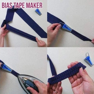 Complete Sewing Bias Tape Maker Kit Seam Binding Maker image 3