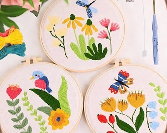 Punch Needle Kits, Punch Needle Set, Punch Needle Tool, Punch Needle Kit Beginner With Punch Needle, Yarn, Printed Pattern and Instructions