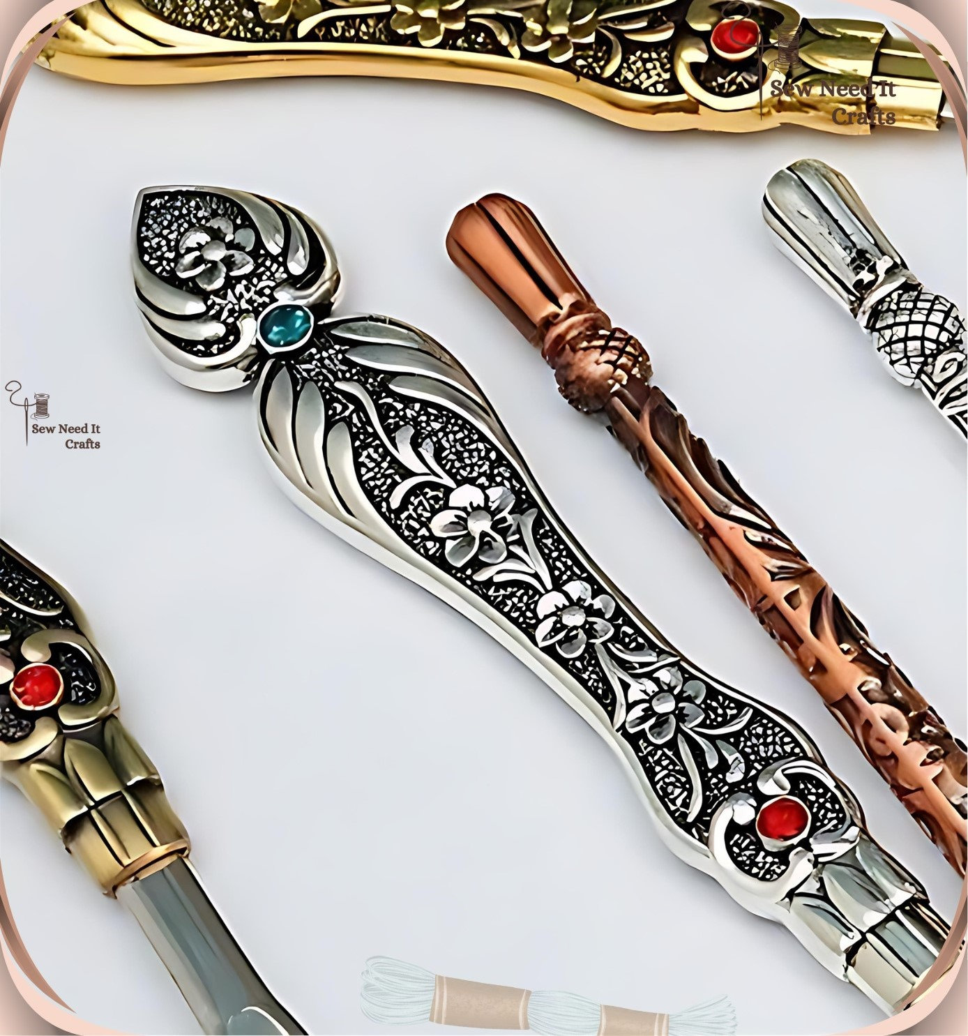 Elegant Metal Engraved Antique & Vintage Style Seam Ripper, Sewing Lovers Gifts, Gifts For Crocheters, Quilting Gifts, Sewing Supplies