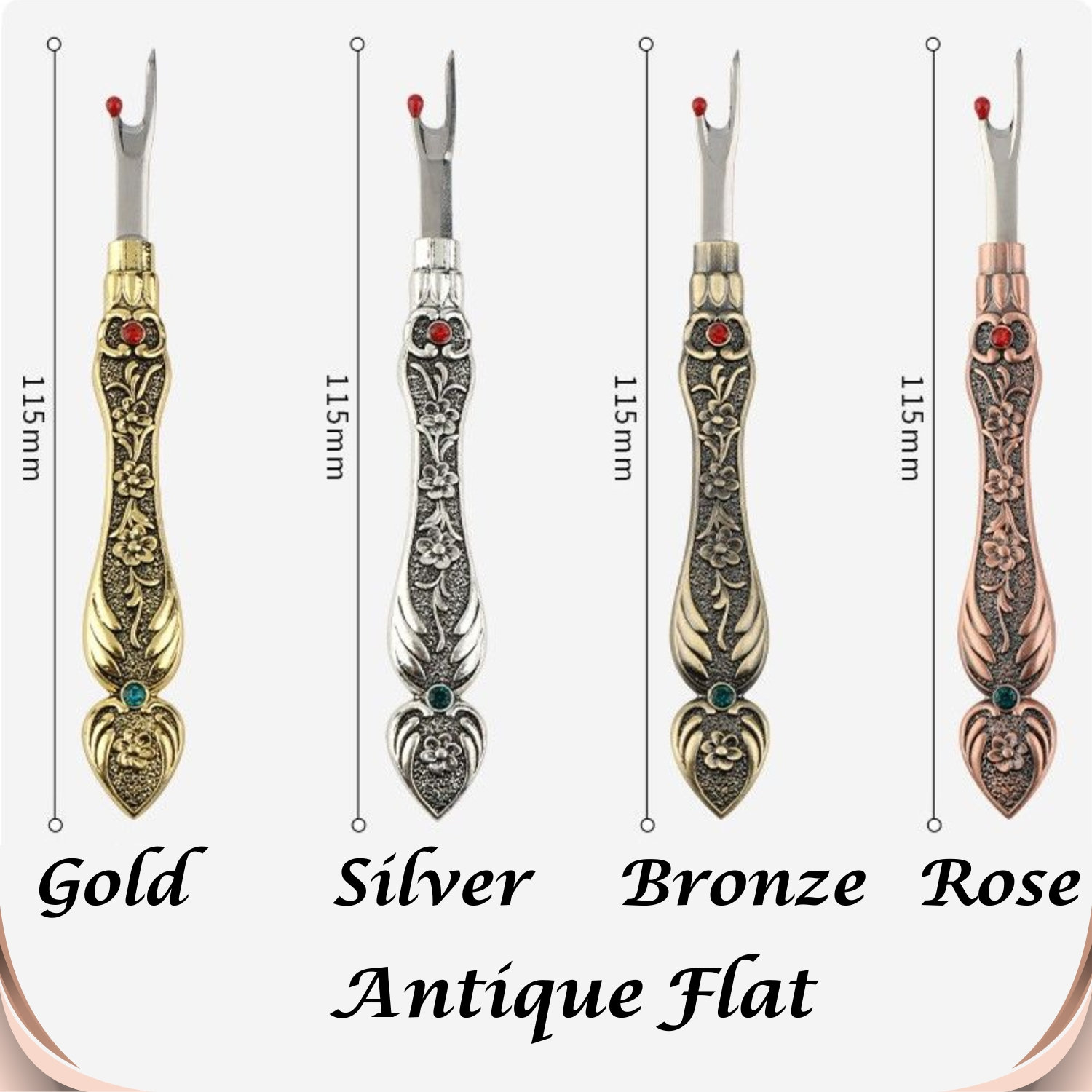 Elegant Metal Engraved Antique & Vintage Style Seam Ripper, Sewing Lovers Gifts, Gifts For Crocheters, Quilting Gifts, Sewing Supplies