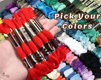 6 Pack Embroidery Thread Skeins | Cross Stitch Thread, Sewing Thread, Bracelet Thread, Bracelet Making, Craft Supplies, Embroidery Supplies