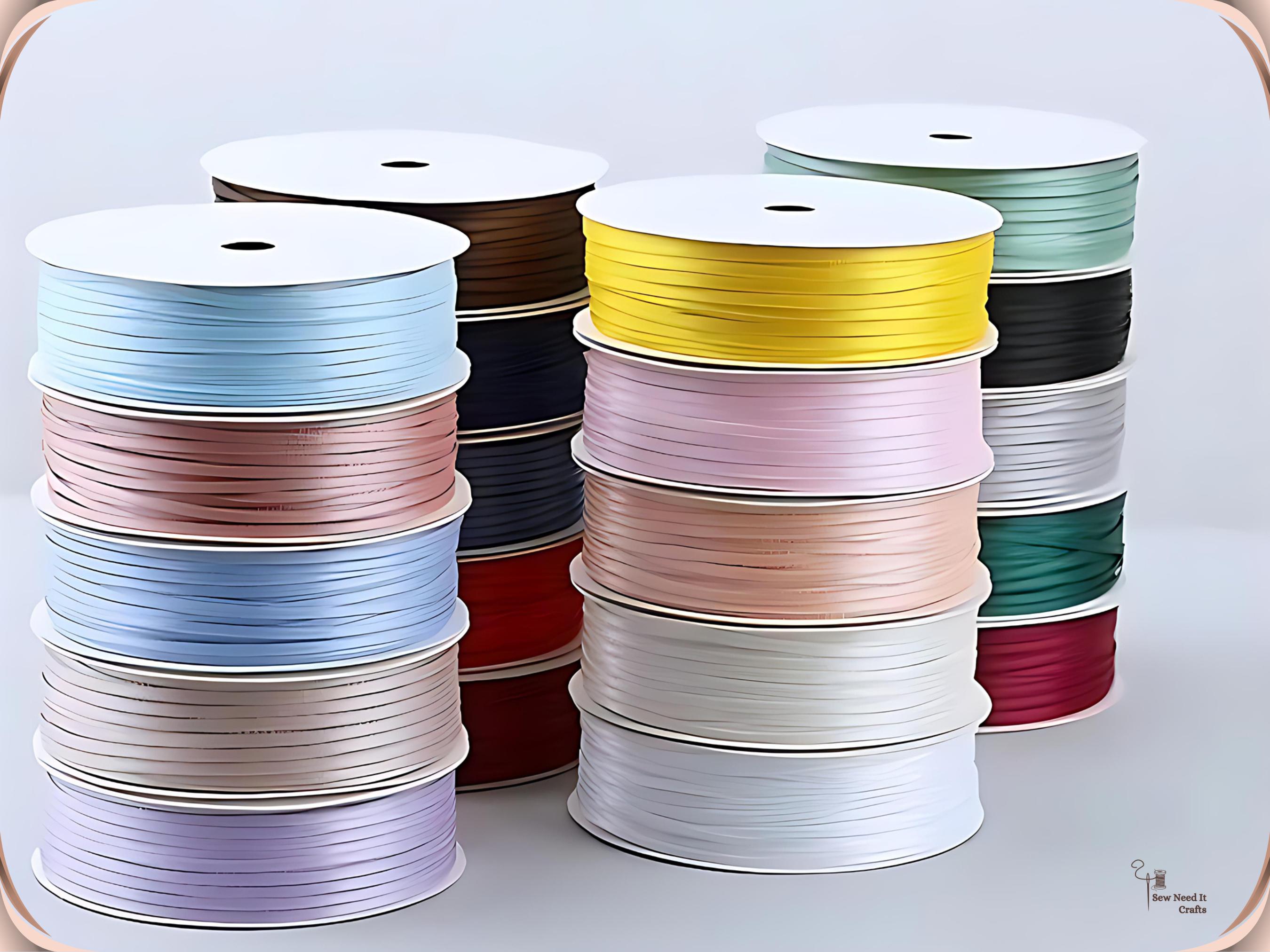 30 Meter 2mm Thin Ribbon 32 Yards 0.08”, Satin Ribbons, Premium Double ...