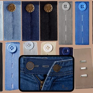 No Sew Pants Waist Extenders, Waistband Extender, Belt Extender, Waistband Adjuster, Button Extender For Jeans, Maternity Jeans Extender