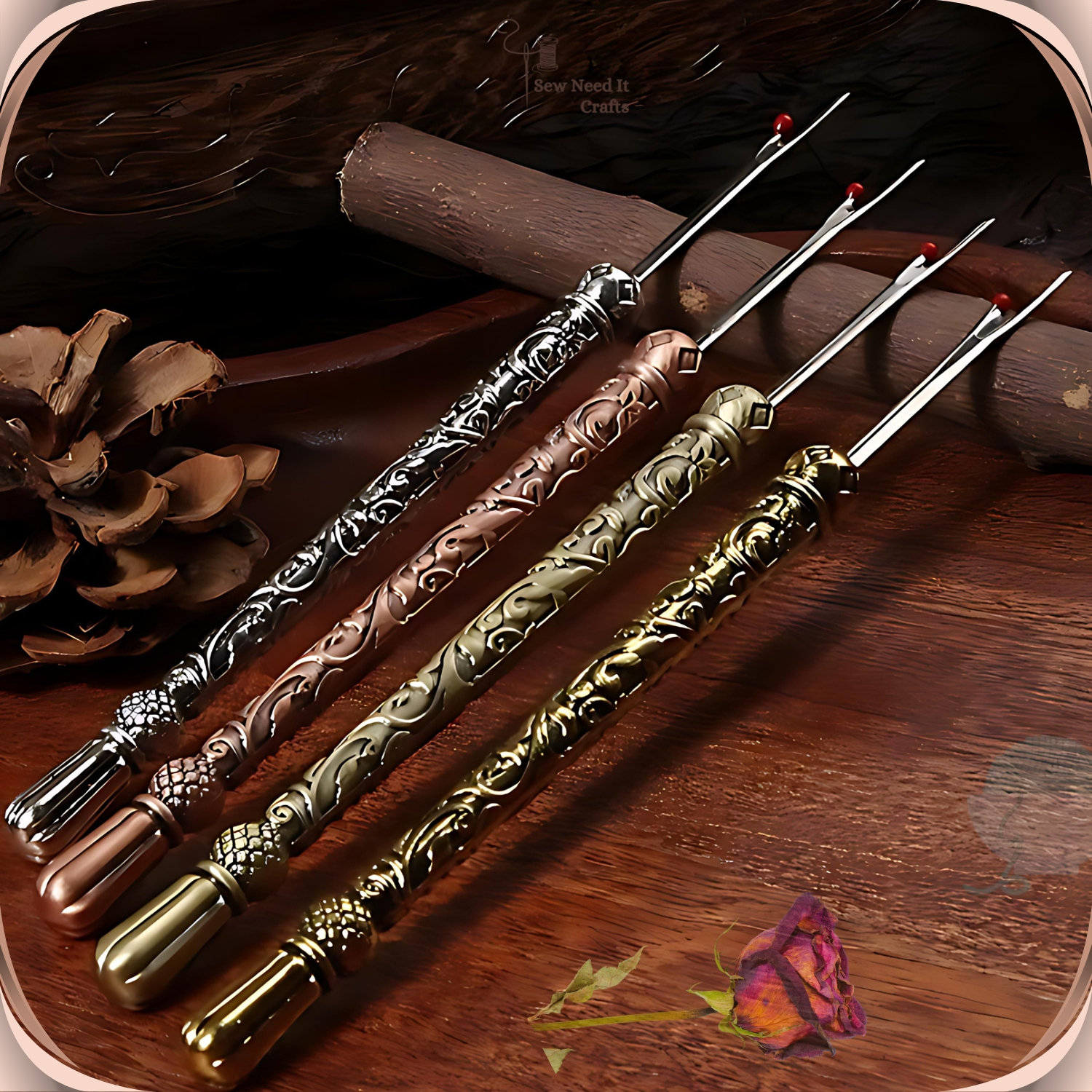 Elegant Metal Engraved Antique & Vintage Style Seam Ripper, Sewing Lovers Gifts, Gifts For Crocheters, Quilting Gifts, Sewing Supplies