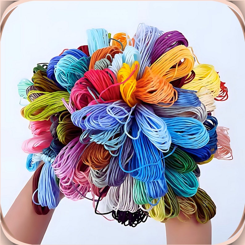 Multicolor Embroidery Thread Floss Skein For Embroidery Sewing Crafts Stitching Cross Stich Crochet DIY Projects 50/100/150/200/250 Pcs image 10