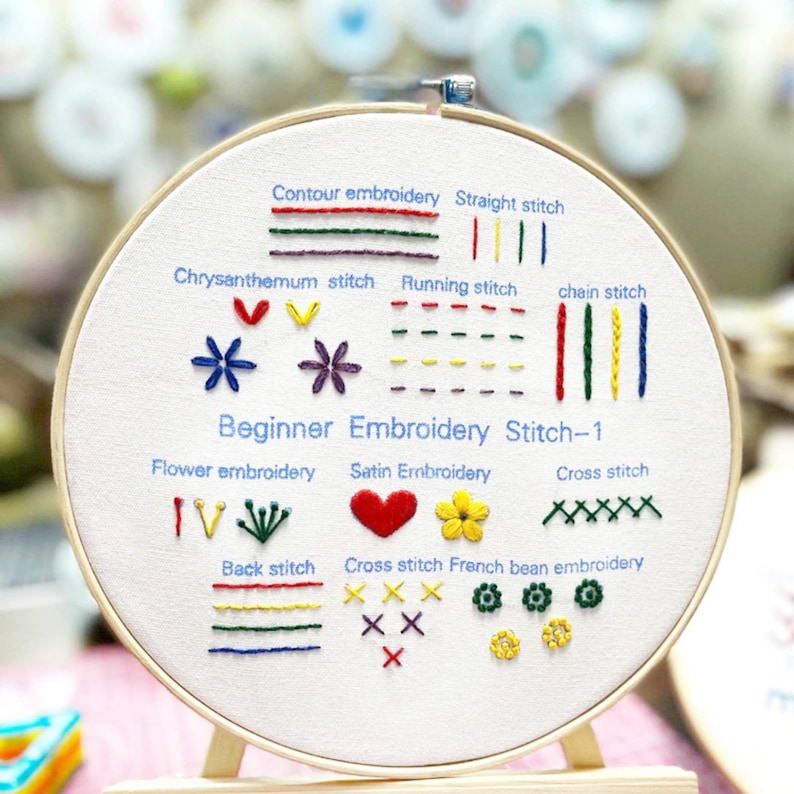 3 Set Beginner Embroidery Kit, Embroidery Starter Kit, Modern Embroidery kit, Learn Embroidery, Hand Embroidery Kit Beginner, Needlepoint image 6