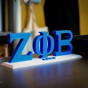 Zeta Phi Beta letter Plate[reverse]