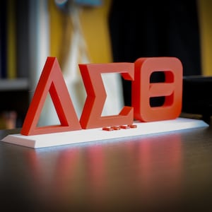 Delta Sigma Theta letter Plate