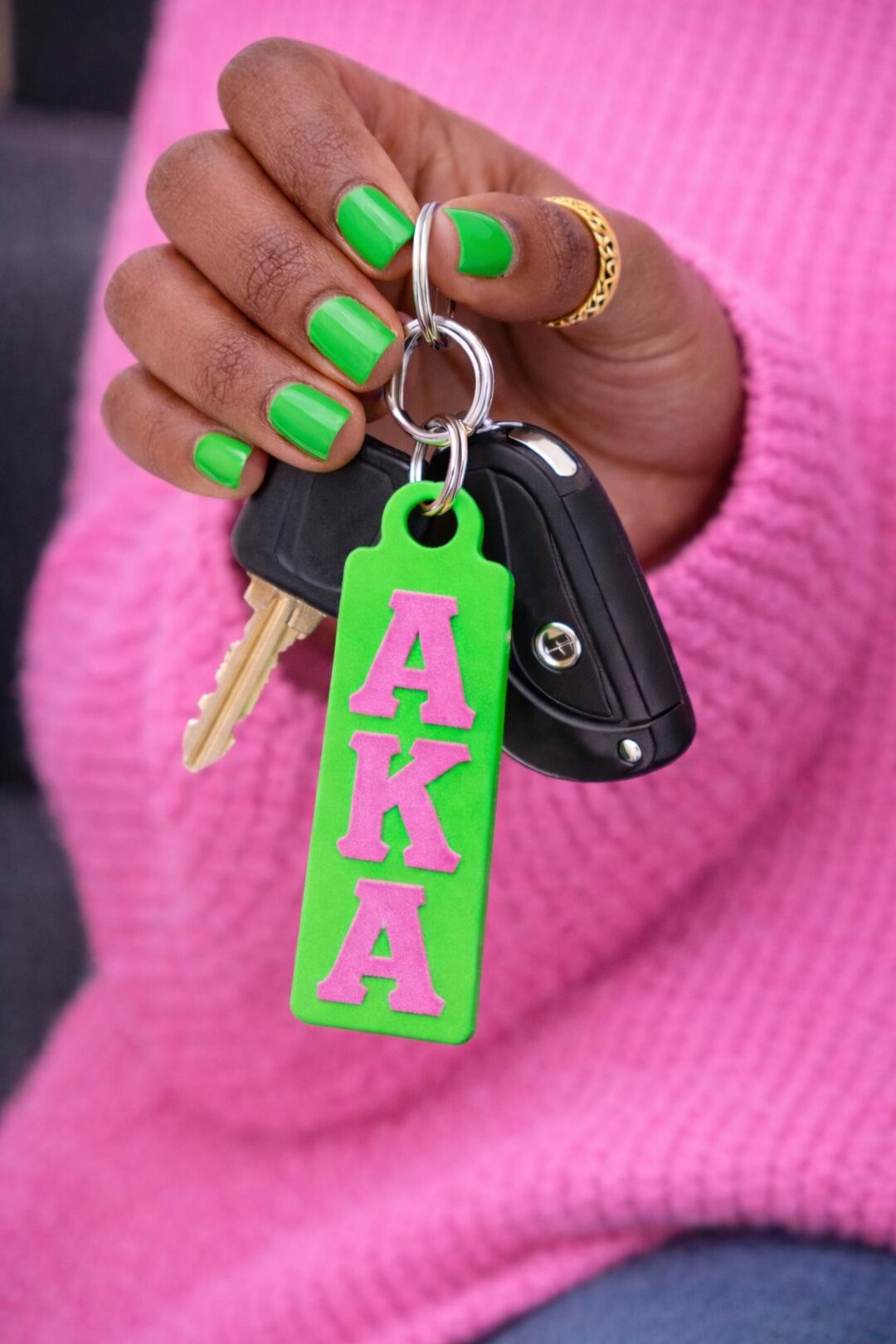 Alpha Kappa Alpha Keychain - Etsy