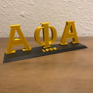 Alpha Phi Alpha letter Plate