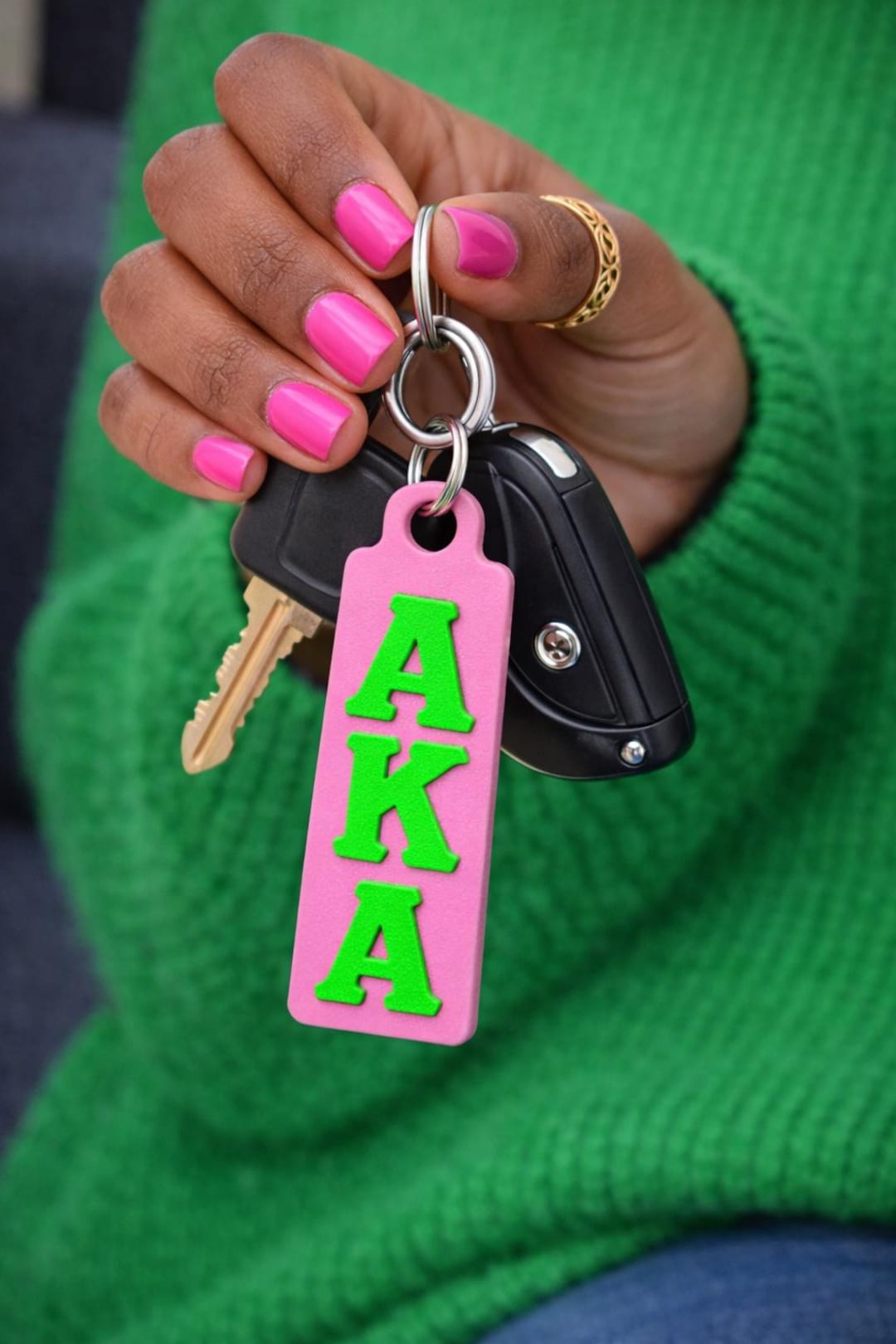 Alpha Kappa Alpha Keychain - Etsy