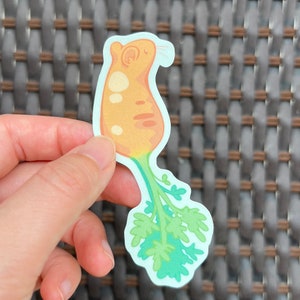 Car-rat | Carrot Rat Vinyl Sticker | Cute Sticker | Water Bottle Sticker | Laptop Sticker | Matte Sticker