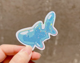Jelly Shark Vinyl Sticker | Cute Sticker | Water Bottle Sticker | Laptop Sticker | Holographic Sticker