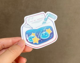 Cosmic Jelly Juice Box Vinyl Sticker | Cute Sticker | Water Bottle Sticker | Laptop Sticker | Matte Sticker