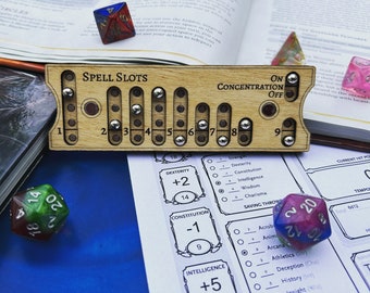 Magnetic Spell Slot Tracker