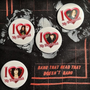 80&#39;s Metal Boyfriend Big Buttons