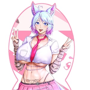 Silvervale Die Cut Sticker - Gyaru