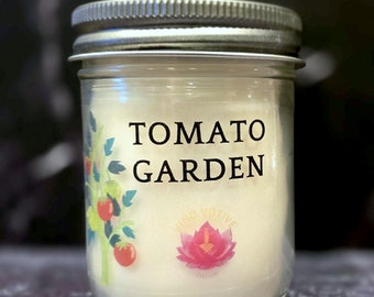 Tomato Garden Scented Soy Wax Candle - 8 oz