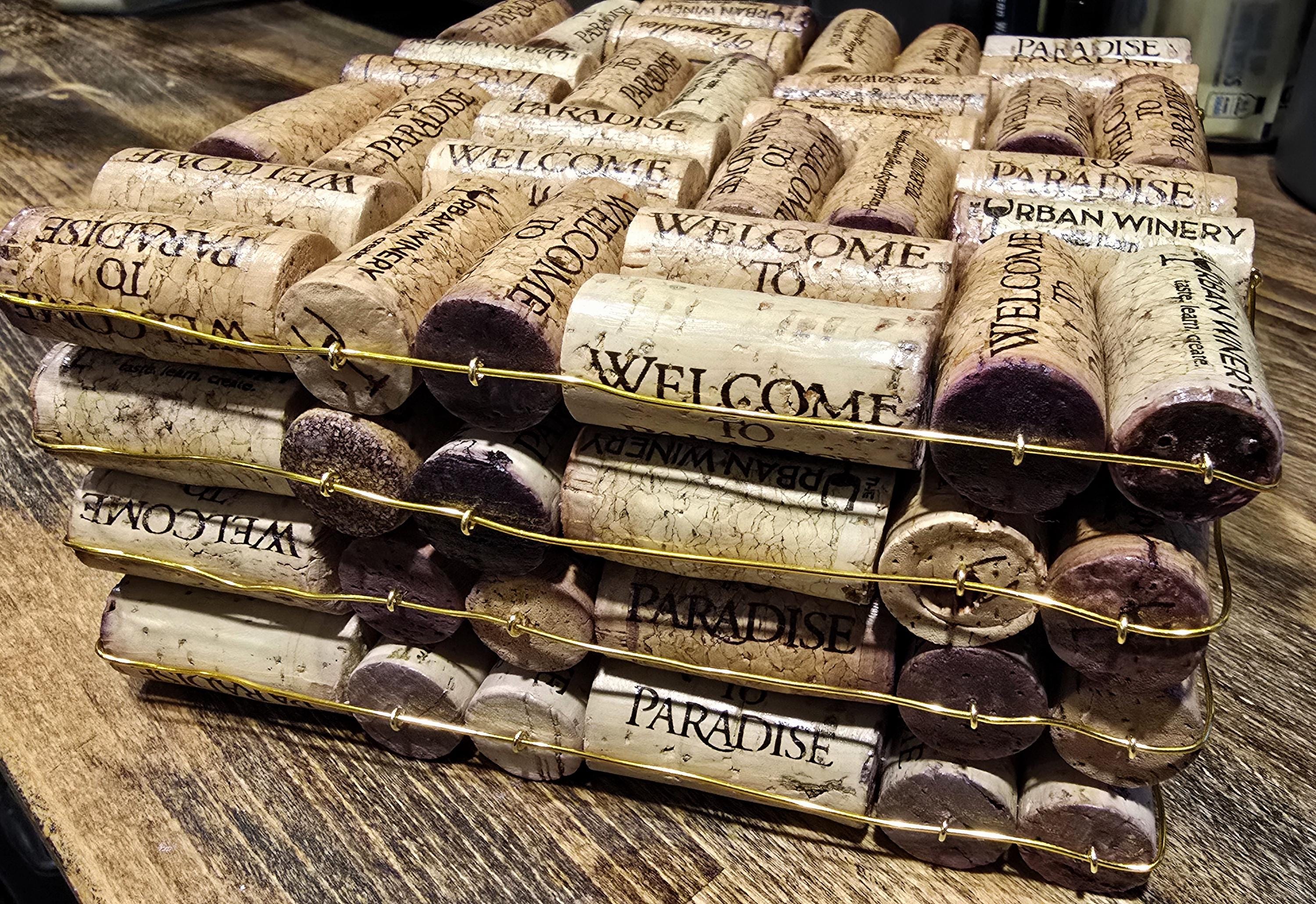 Lot of 100 Used Natural Wine Corks Crafts Weddings - Variety