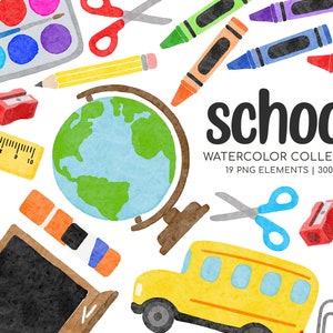 Back to School Clipart Set - Educational Graphics - Classroom ...