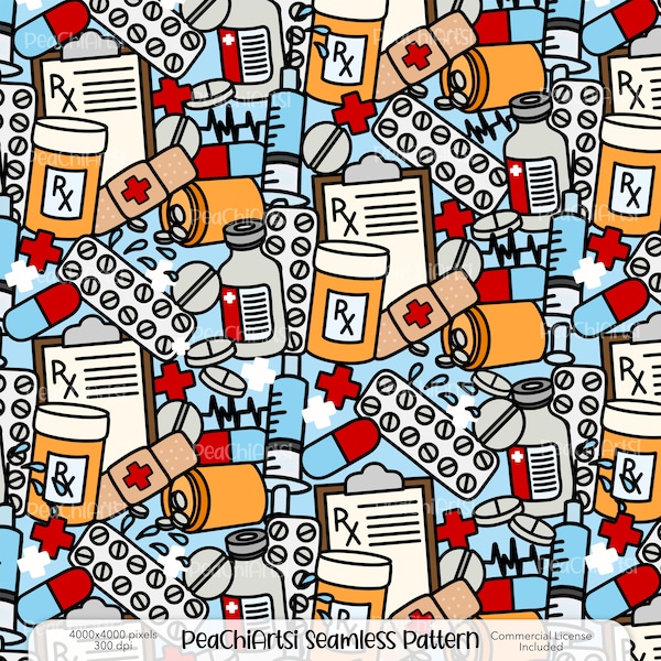 Pharmacy Pastel Pattern Print Blanket
