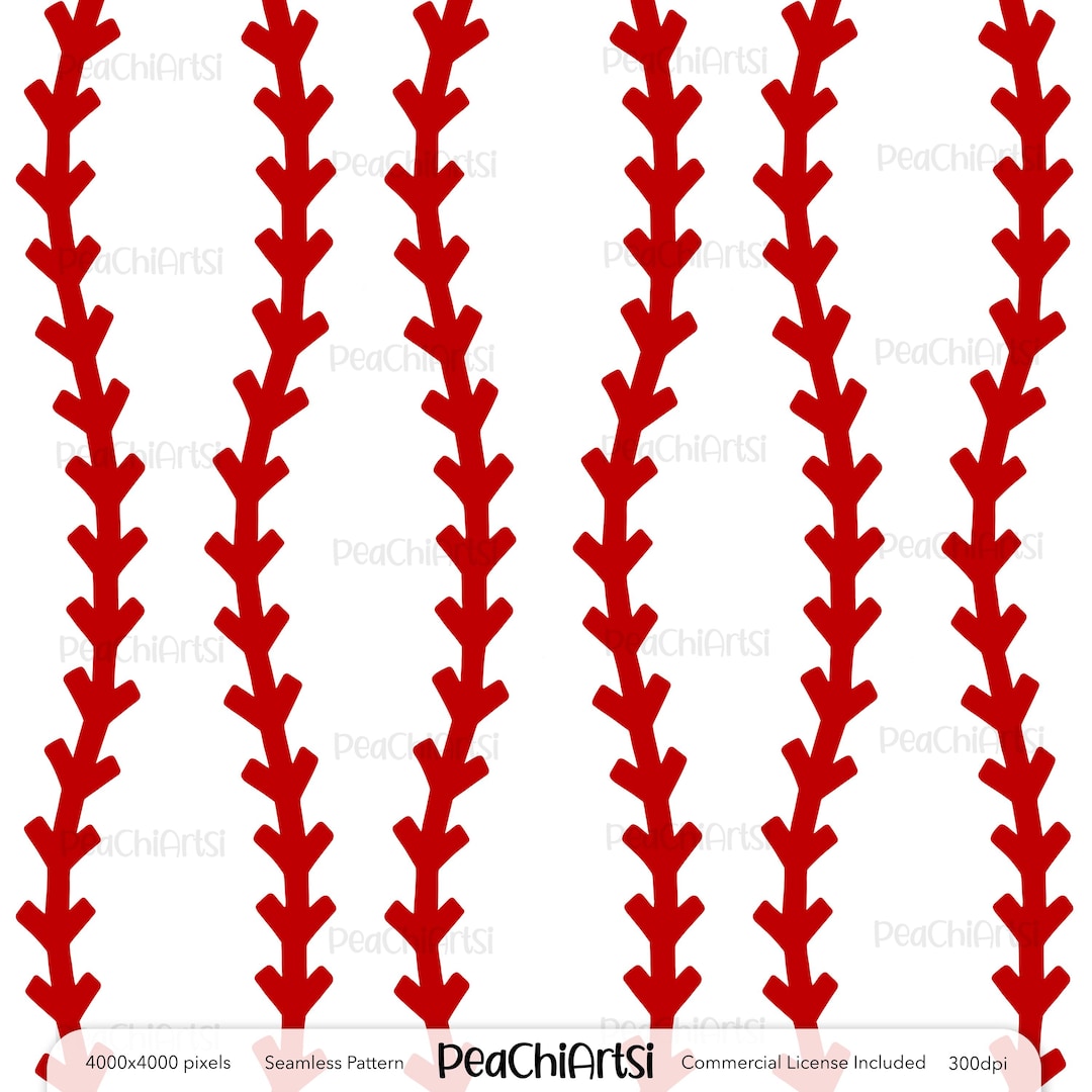 Baseball Seamless Pattern Design - Baseball Fabric Pattern - Instant ...
