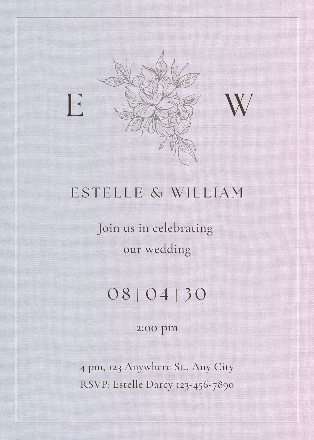 Digital Custom Invitations Etsy