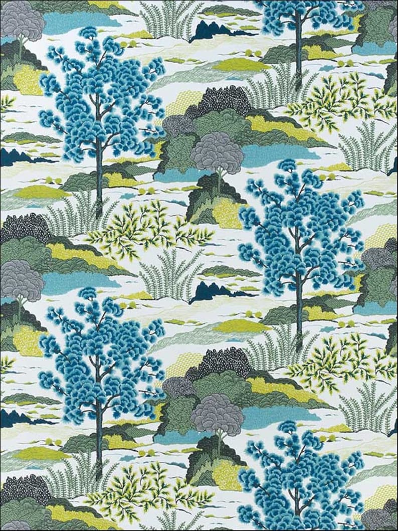 Designer Daintree Fabric by the Yard Etsy