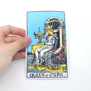 Tarot Aufkleber groß - Rider-Waite Minor Arcana Legekarte, große wasserdichte Flasche Laptop Flasche Koffer Geschenke