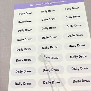 Dagelijkse tarottekenstickers, dagboekplanners, tarotstickers voor het dagelijks trekken van kaarten, tarotwoordstickers, een set van 30 stuks per maand
