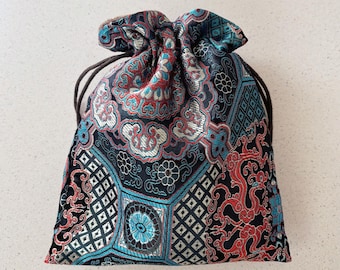 Bolsa para baraja de tarot, bolsa bordada para cartas de tarot, regalo de tarot, bolsa de oráculo, bolsa con cordón para baraja de oráculo