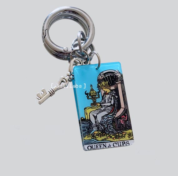 Queen of Cups - Tarot Card Keychain Acrylic, Rider Waite Classic