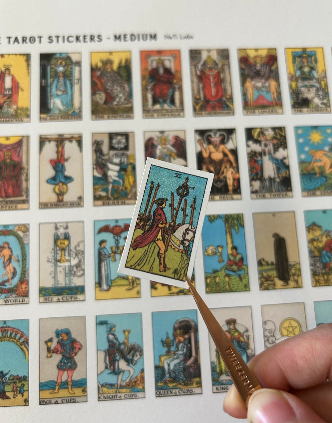 Mini Tarot Card Journal Stickers – 780 Vintage Austria