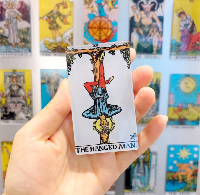 The Hanged Man Tarot Card Fridge Magnets Rider Waite Classic Major the-hanged-man-tarot-card-fridge-magnets-rider-waite-classic-major